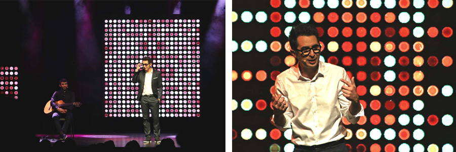 berto romero en su espectaculo mucha tonteria teatro capitol madrid