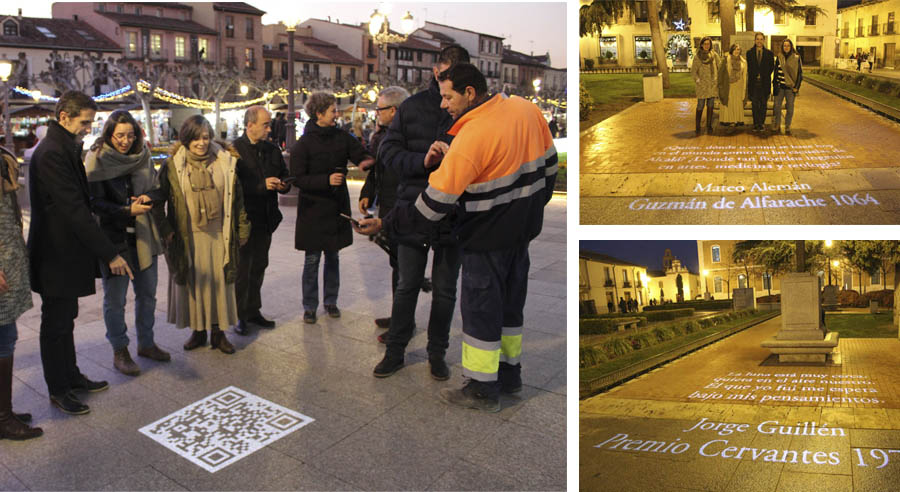 mesajes literarios en las calles de alcala