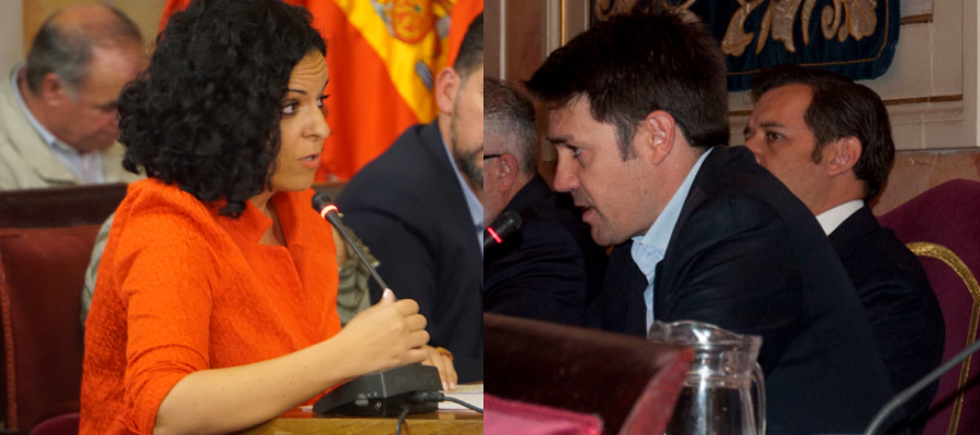 Diana Díaz del Pozo y Javier Villalvilla han intervenido en el Pleno