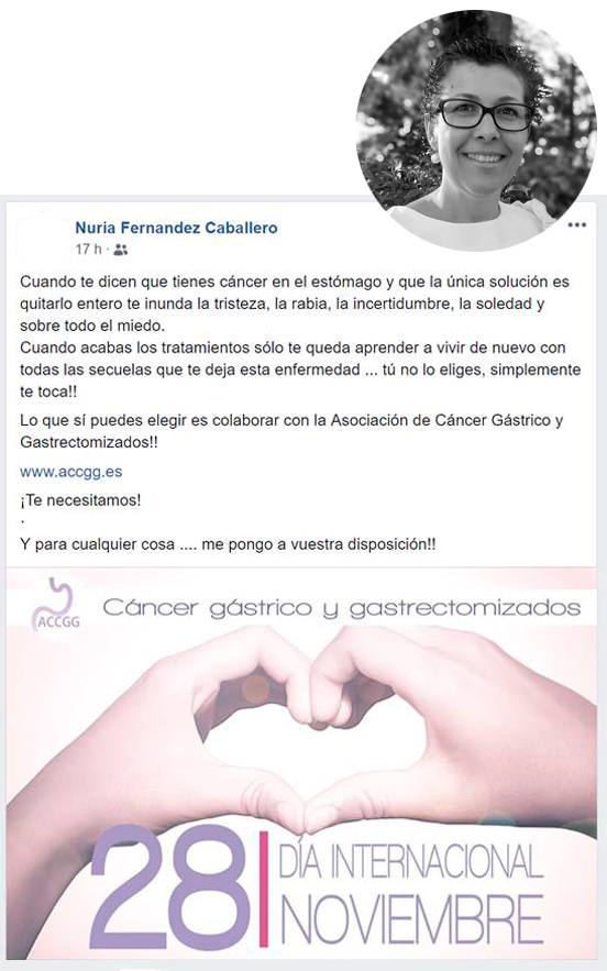 testimonio cancer estomago