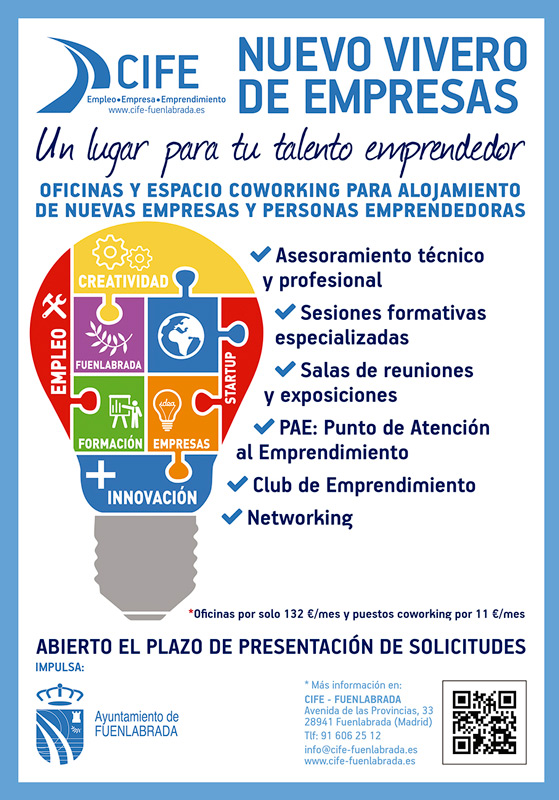 oferta de viveros de empresa en CIFE fuenlabrada