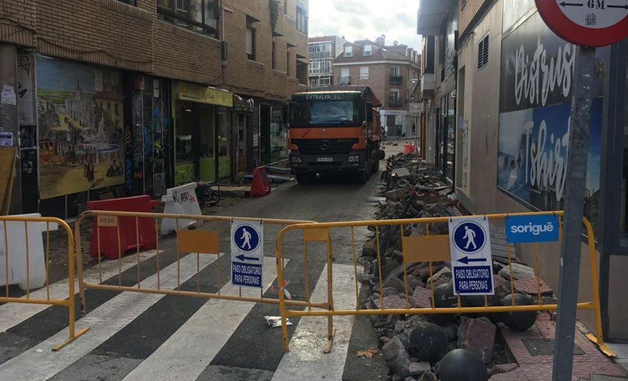 obras plaza tesillo fuenlabrada