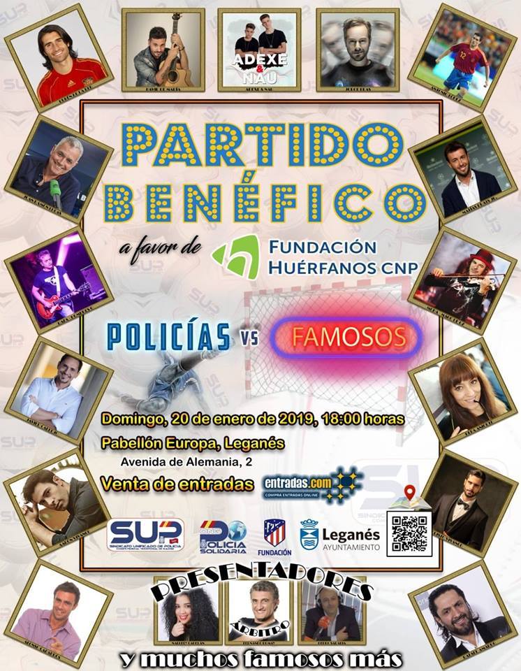 Partido benefico policia vs famosos leganes