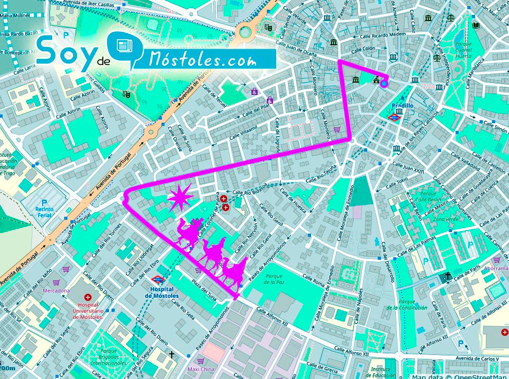 recorrido cabalgata mostoles 2019