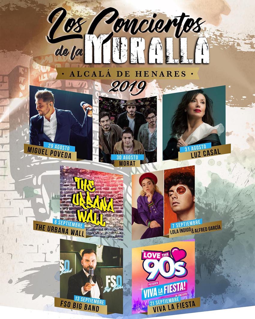 conciertos de la muralla 2019 alcala de henares morat miguel poveda