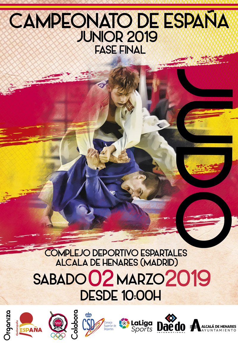 cartel Campeonato de España Junior de Judo