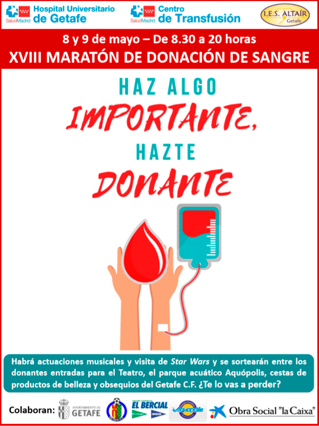 maraton donacion sangre getafe