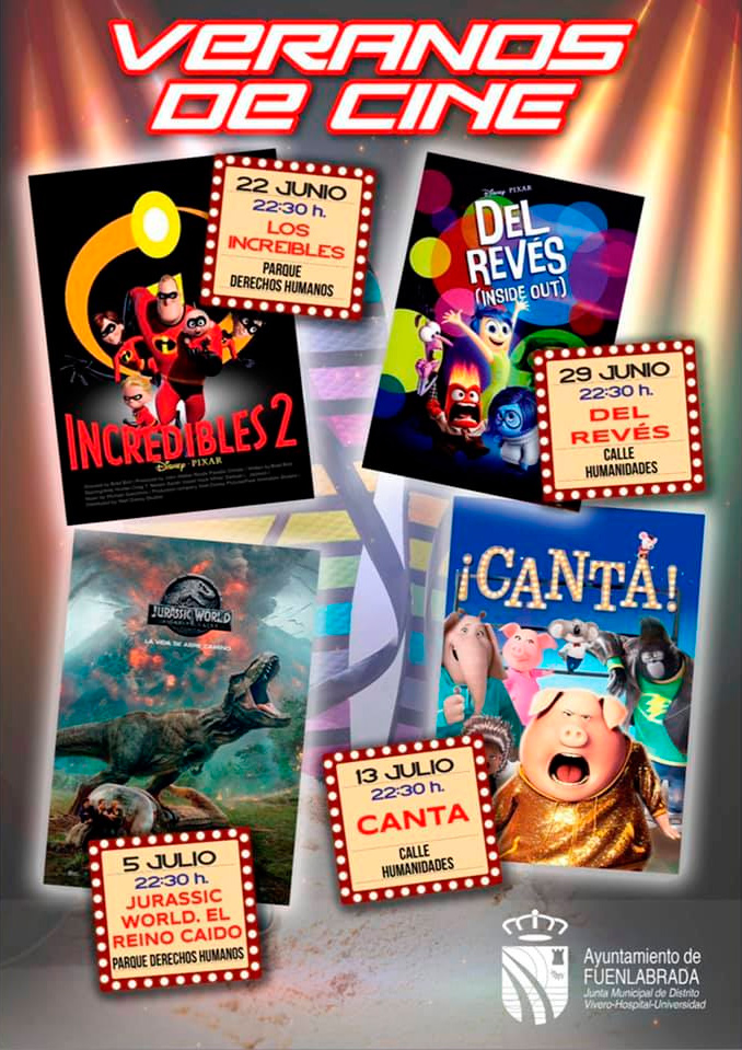 cine de verano en fuenlabrada cartel