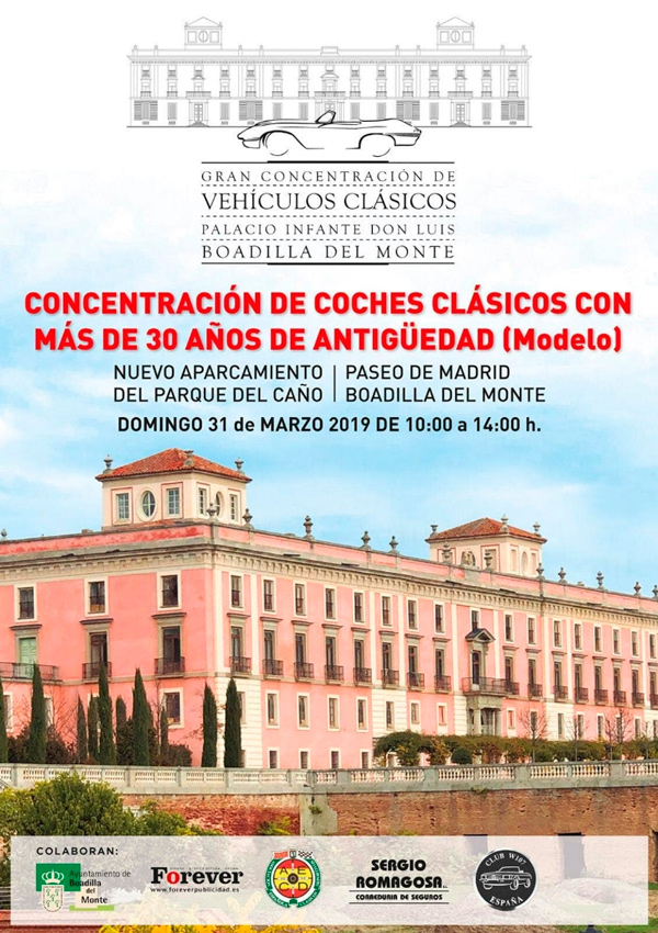 cartel concentracion coches clasicos boadilla