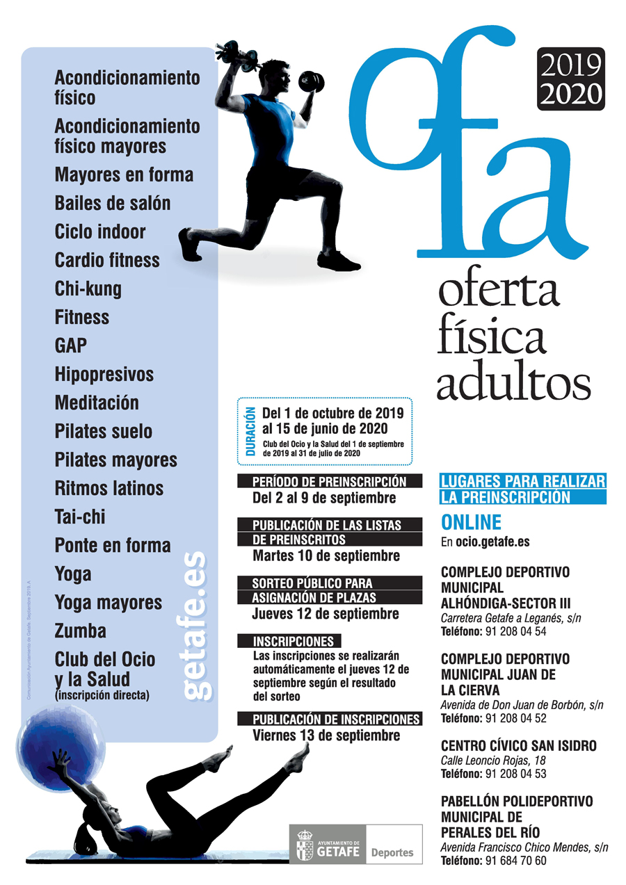 oferta deportes adultos getafe 2019