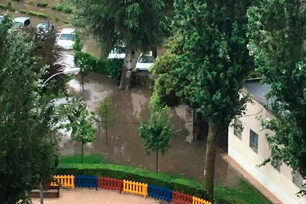 Inundación en Fuenlabrada