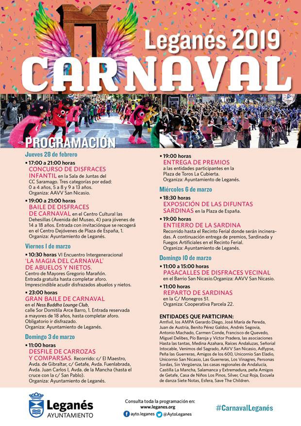 programa carnaval leganes 2019
