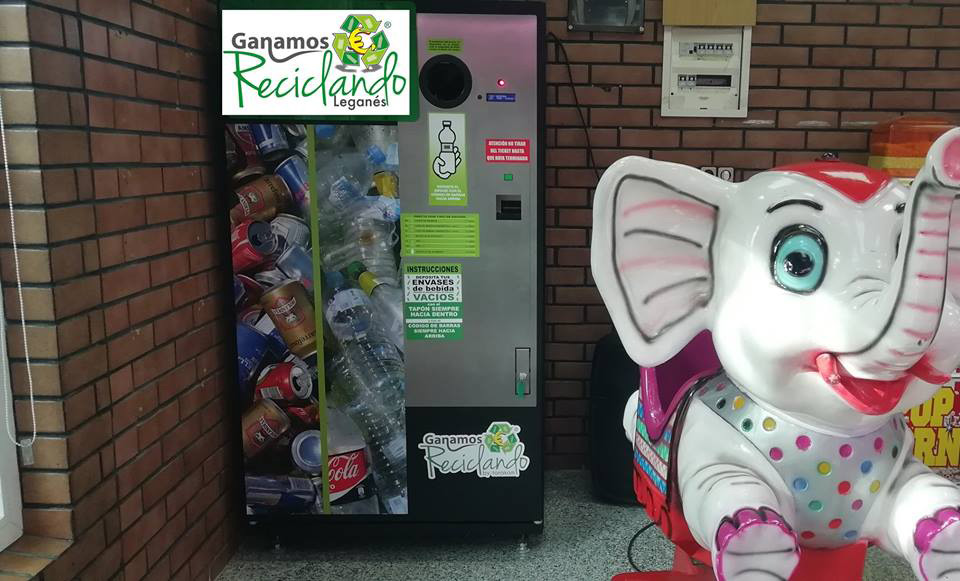 maquina de reciclaje por dinero en leganes, ganamos reciclando