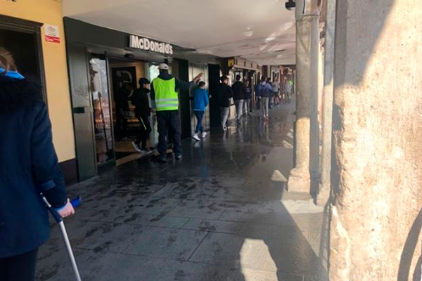 mcdonalds inundacion