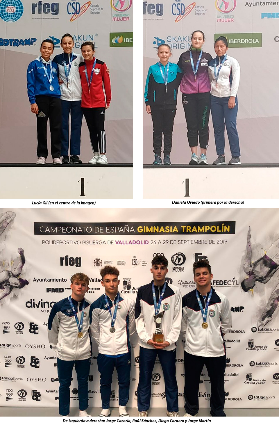 medallistas getafenses del campeonato de españa de valladolid 2019