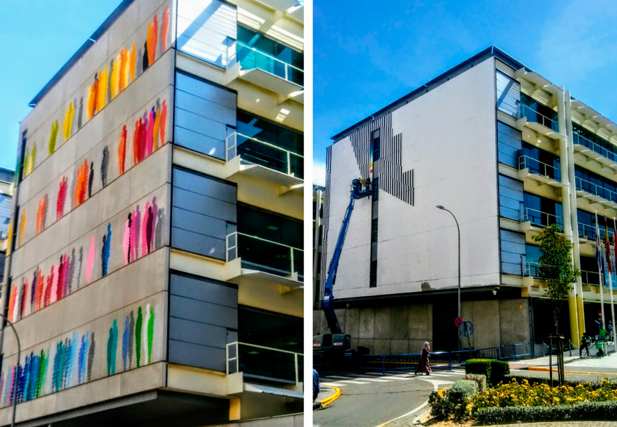 graffiti mural ayuntamiento fuenlabrada