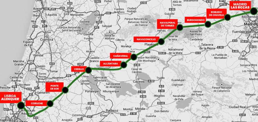 ruta non stop madrid lisboa 2019
