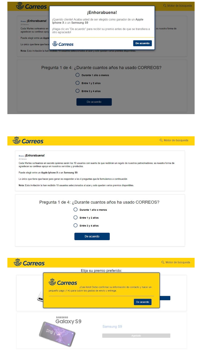 estafa phishing correos
