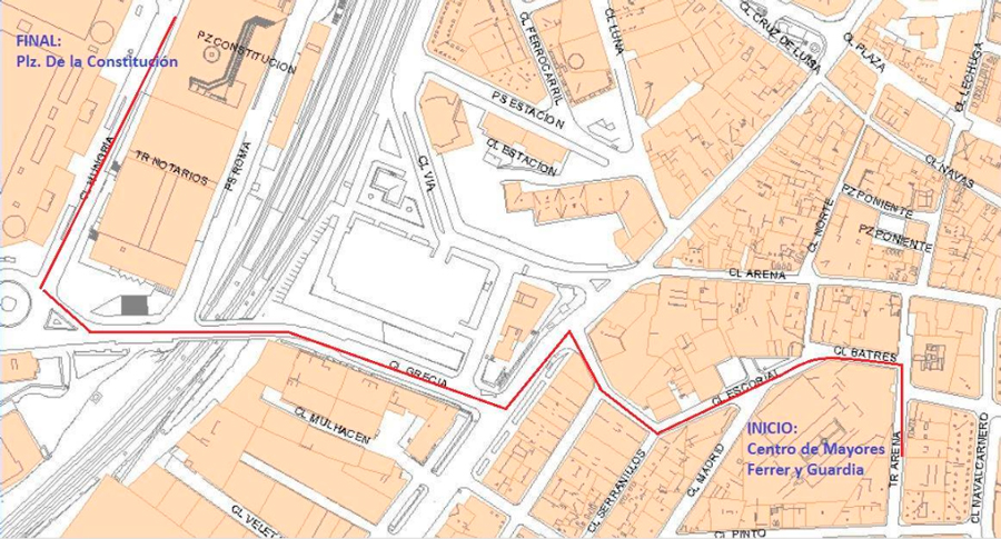 recorrido marcha alzheimer fuenlabrada