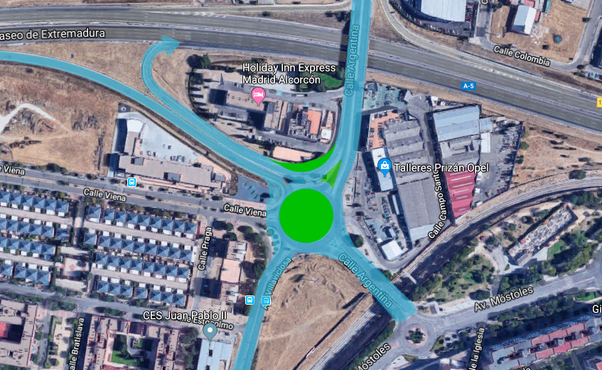 obras calle argentina alcorcon