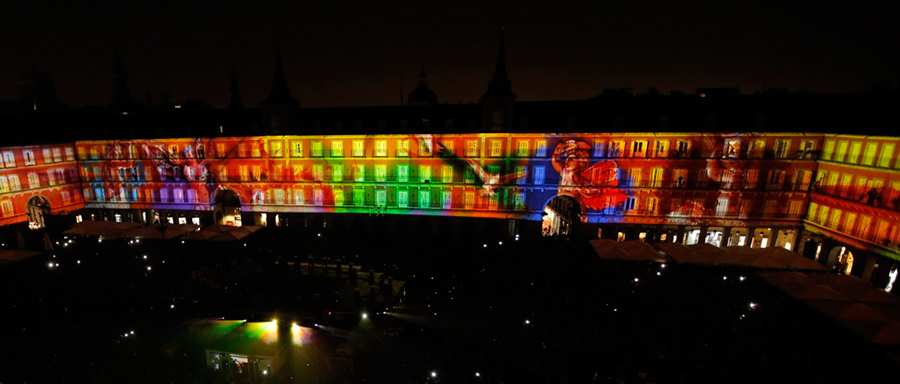video mapping madrid