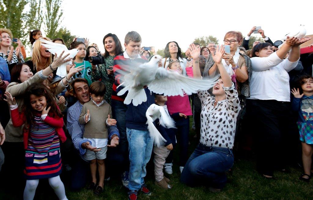 Atardecer de las luces del a&ntilde;o pasado. Imagen de Funespa&ntilde;a
