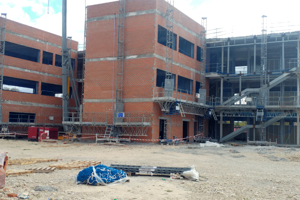 Imagen de las obras esta mañana