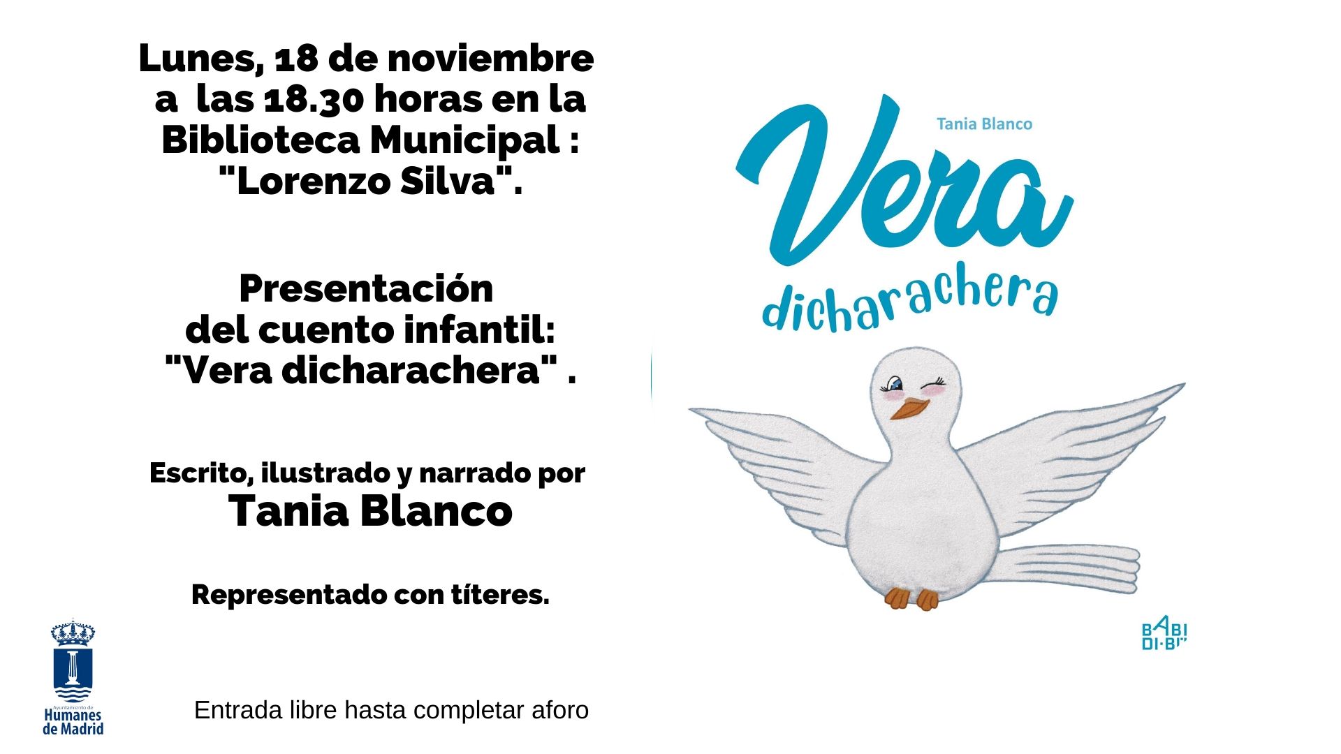 Acompa&ntilde;a a Tania Blanco esta tarde