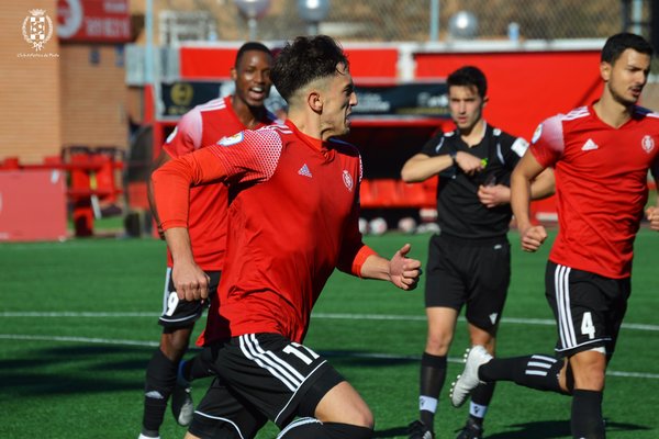 David celebrando el tanto de penalti