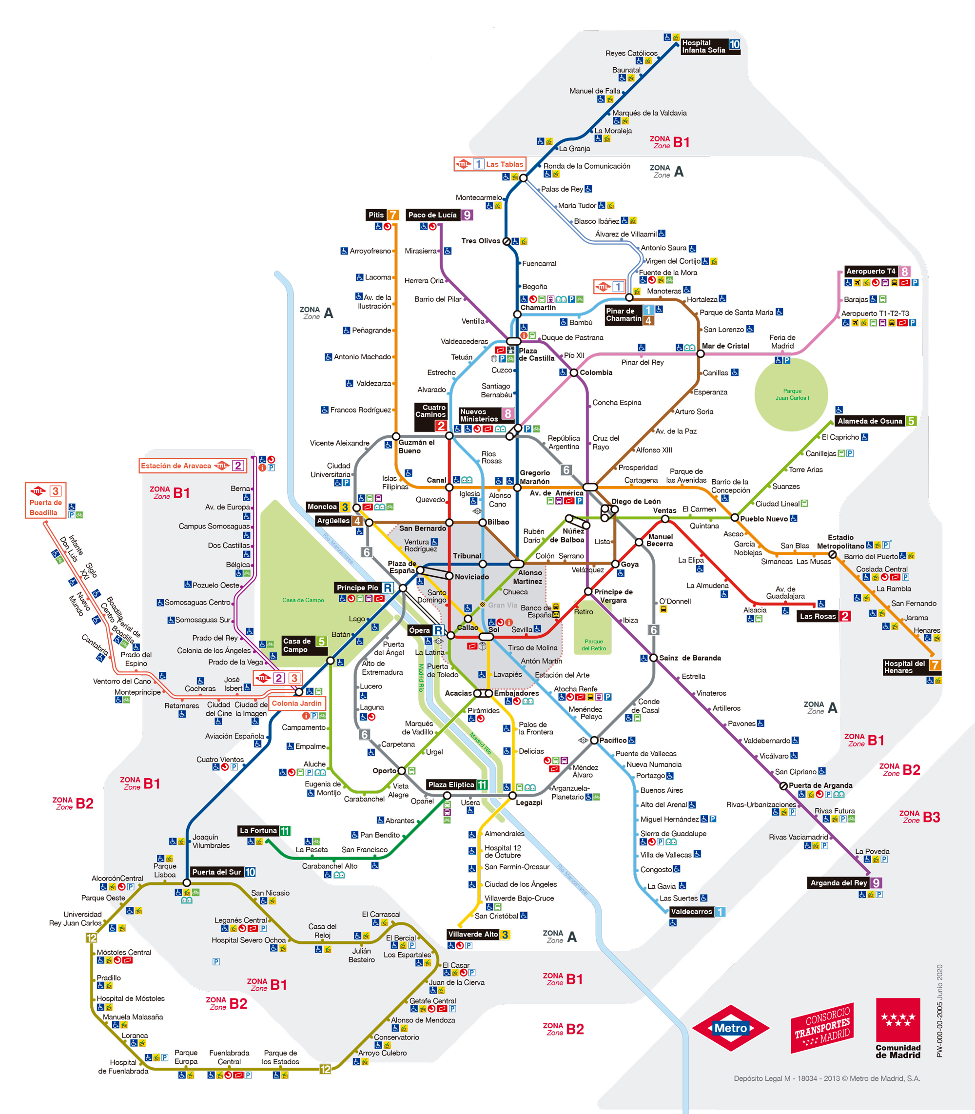 Metro de Madrid actualiza sus planos tras la crisis sanitaria