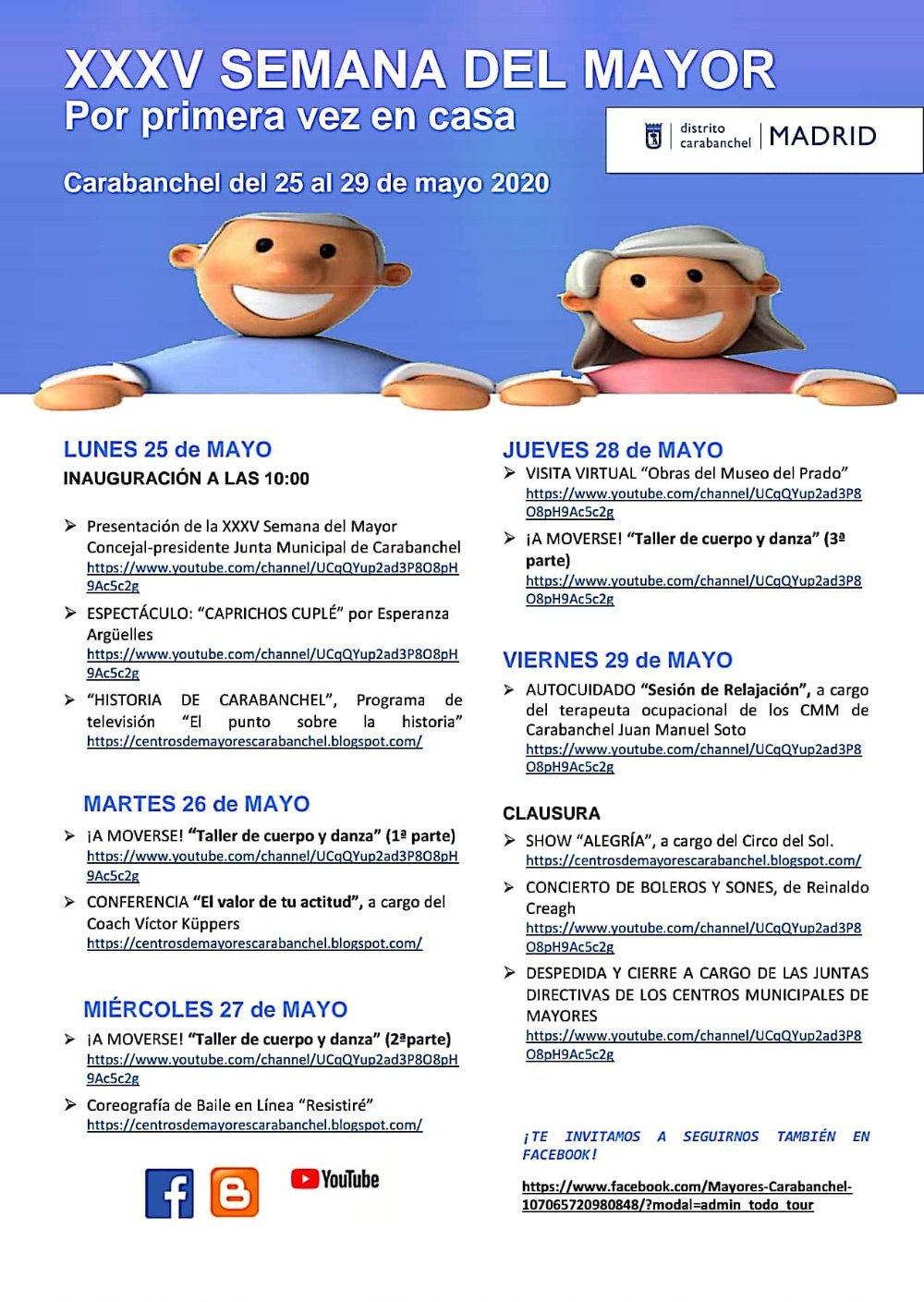 Programación semana del Mayor Programación Semana del Mayor