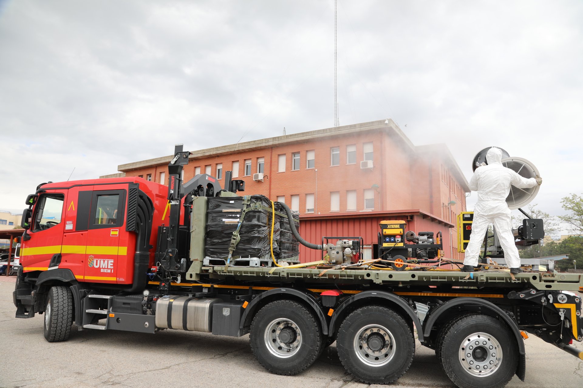 UME desinfección instalaciones Getafe