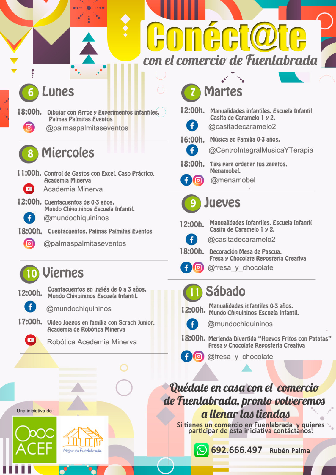 Cartel con la programación completa