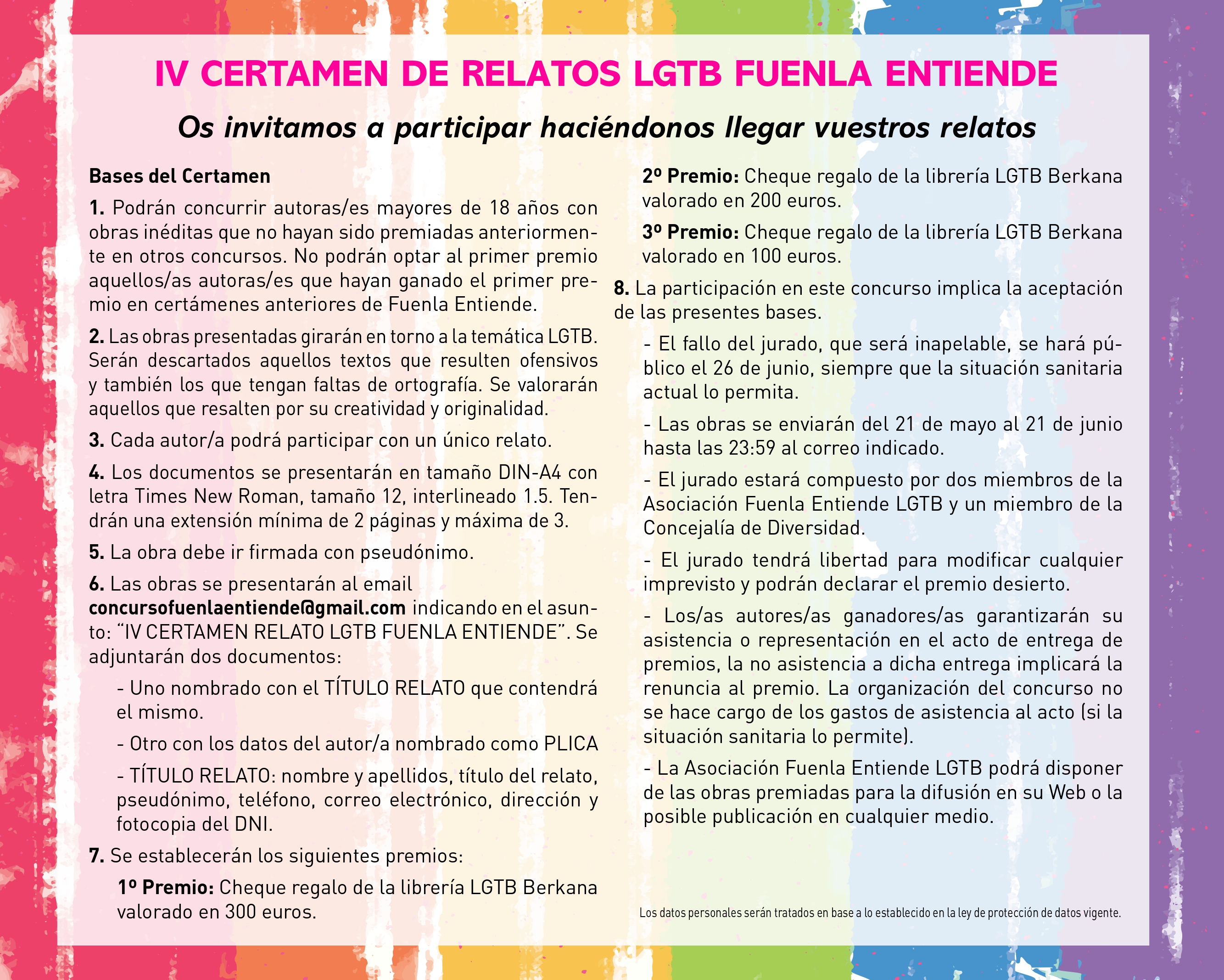 Bases del certamen de relatos