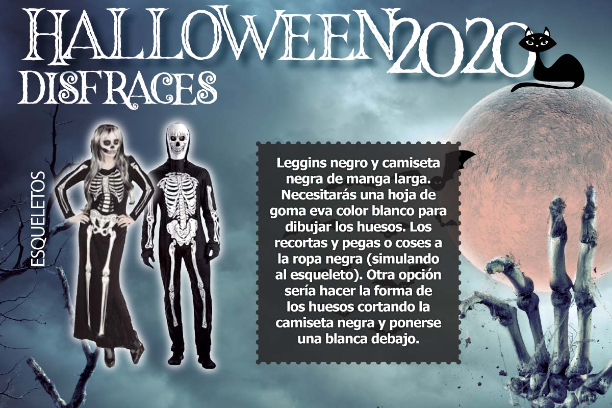 Disfraz Esqueleto Halloween 2020