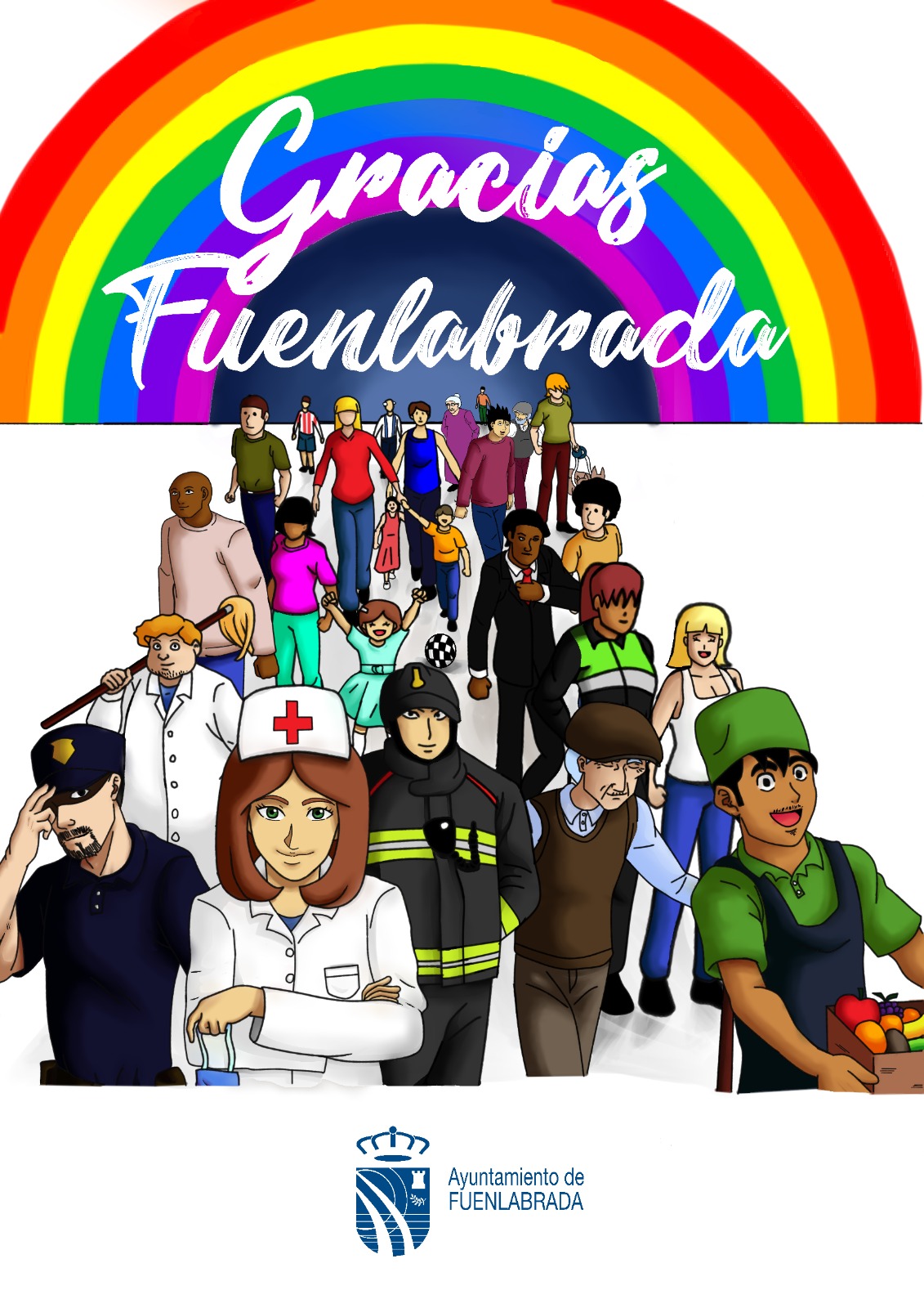 Gracias Fuenlabrada. Dise&ntilde;o Francisco Santos