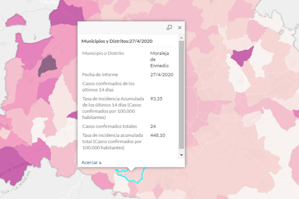 Mapa de la Comunidad de Madrid
