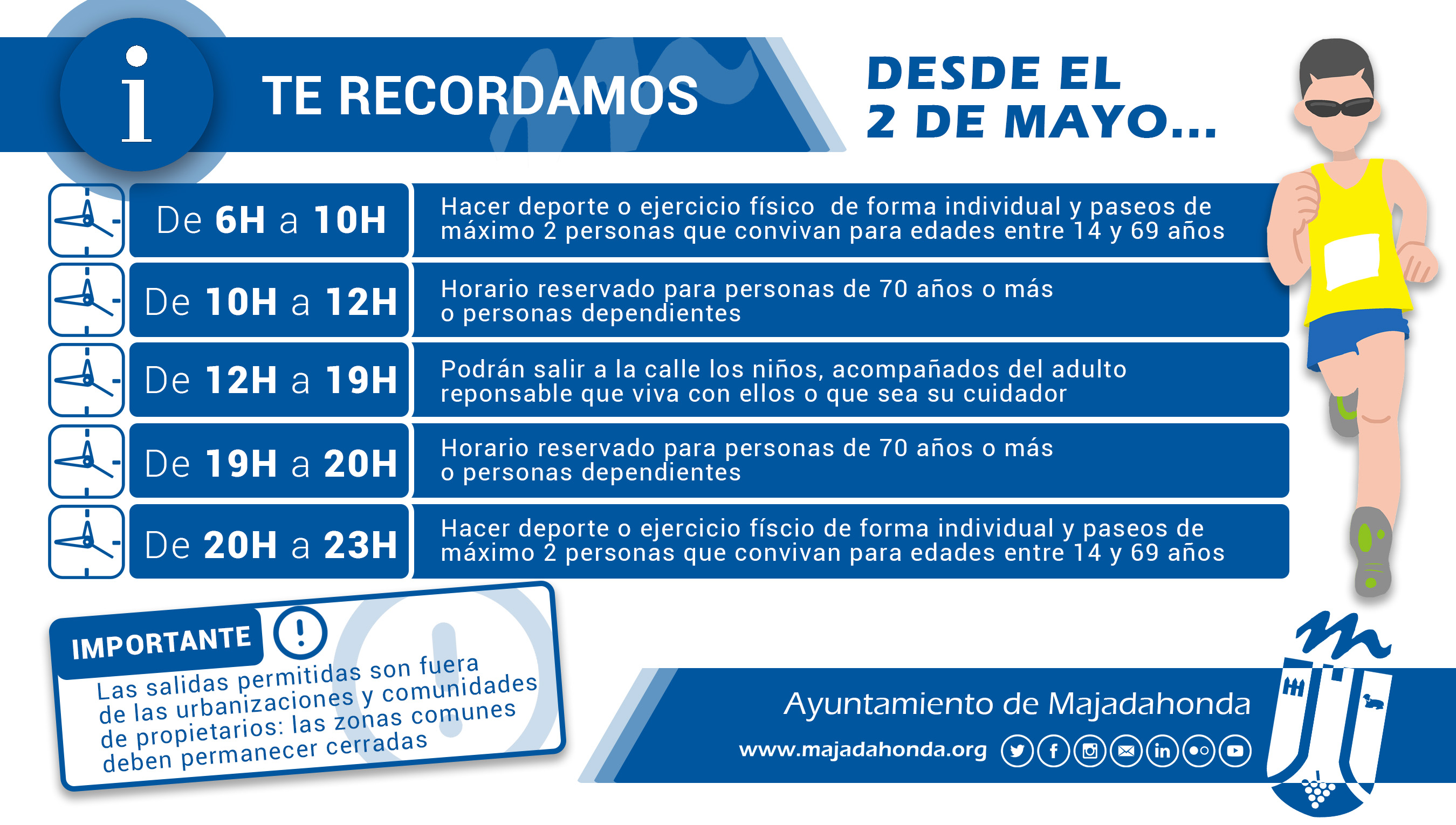 Consulta los horarios