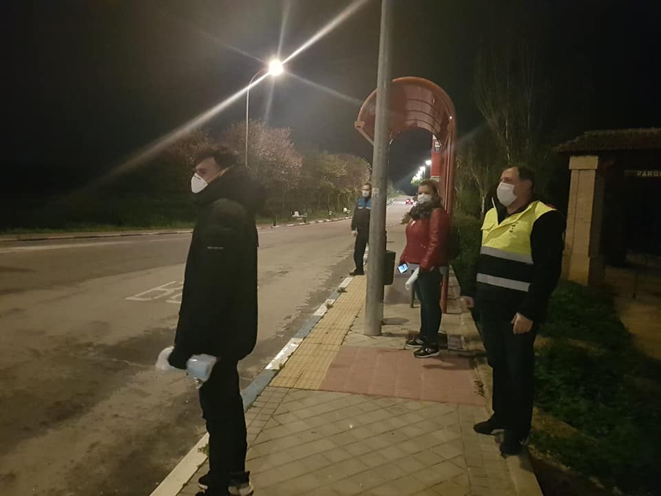 Reparto de mascarillas