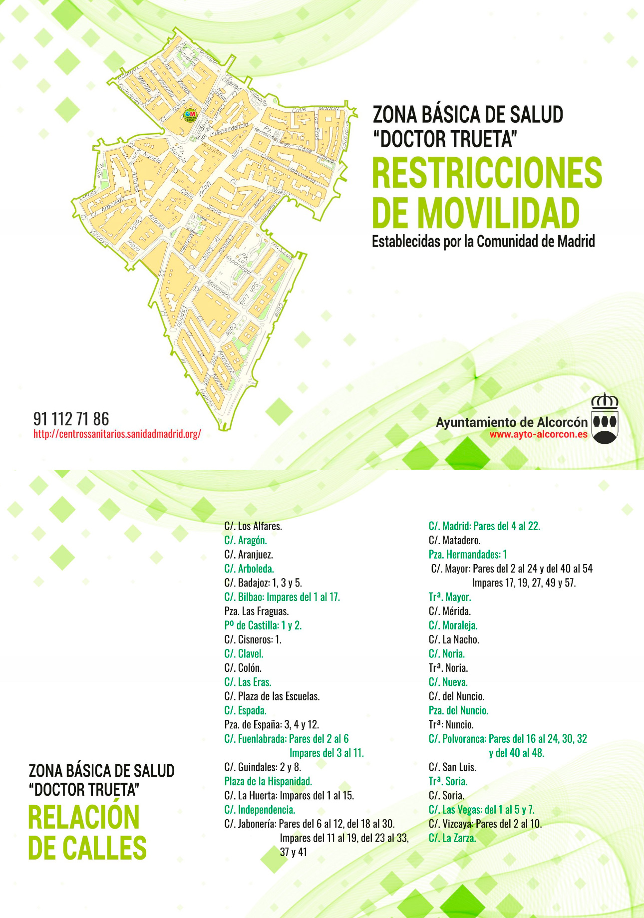 Trueta restricciones