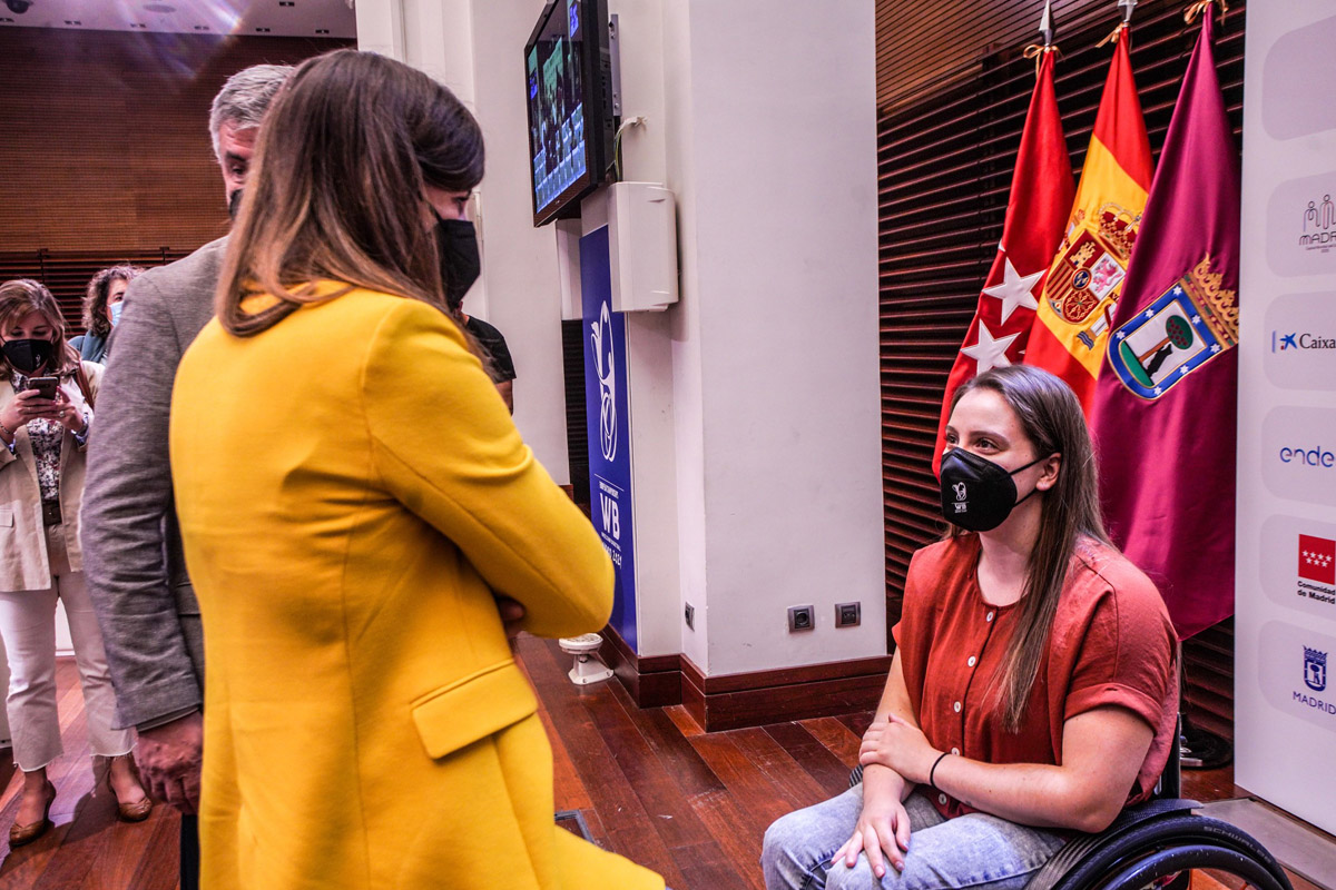 Miranda en la presentación y sorteo de grupos del Campeonato Europeo de Baloncesto en Silla de Ruedas Madrid 2021