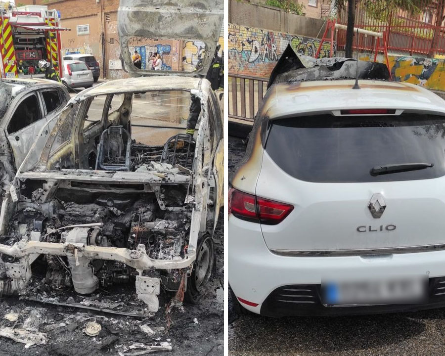 incendio coches fuenlabrada