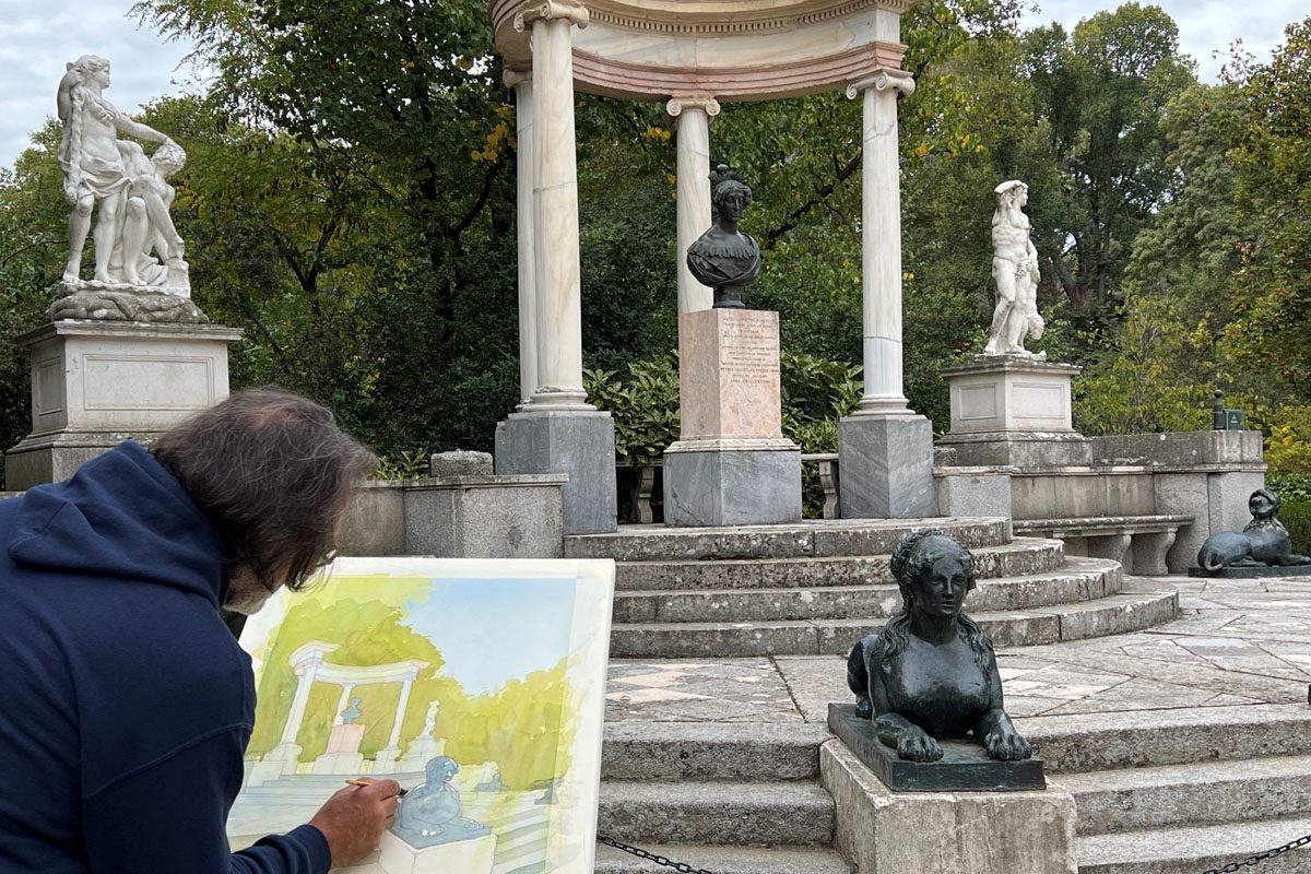 XVII Certamen Nacional de Pintura Rápida Parque El Capricho en Otoño