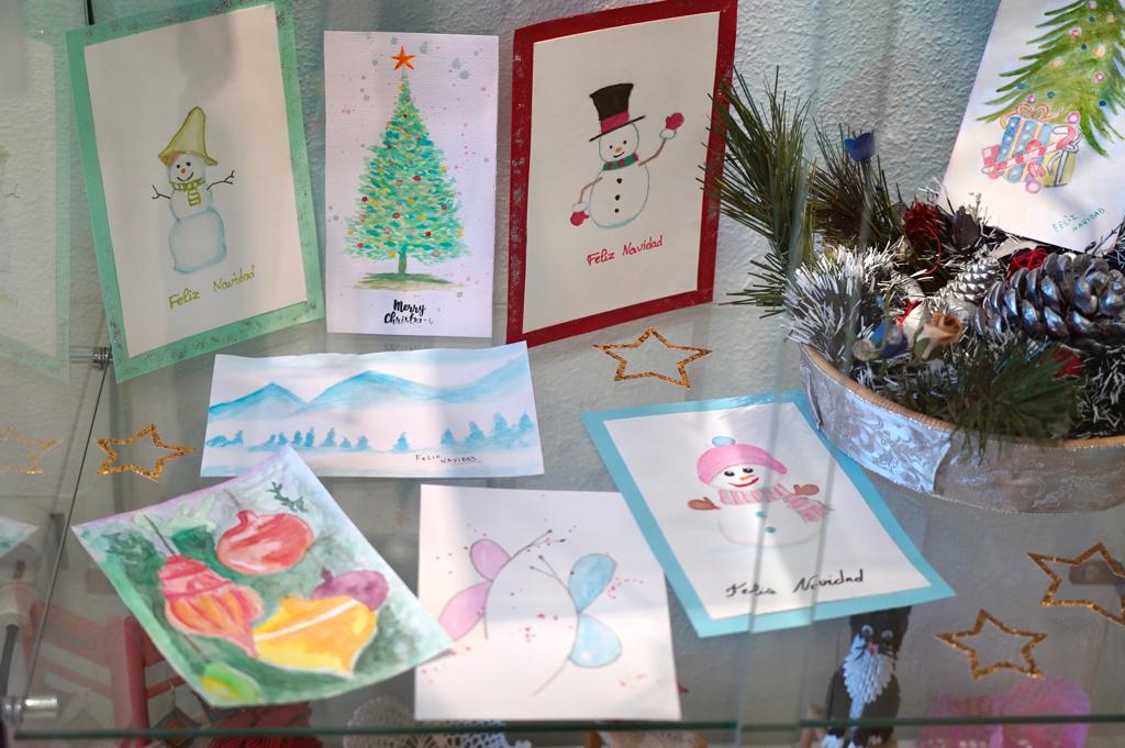 Taller postales navideñas