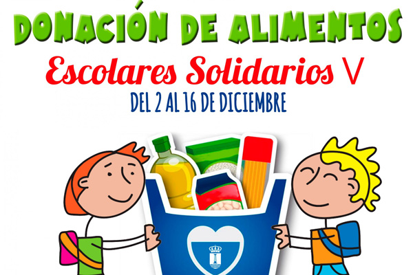 La campaña ‘Escolares Solidarios’ estará activa hasta el 16 de diciembre