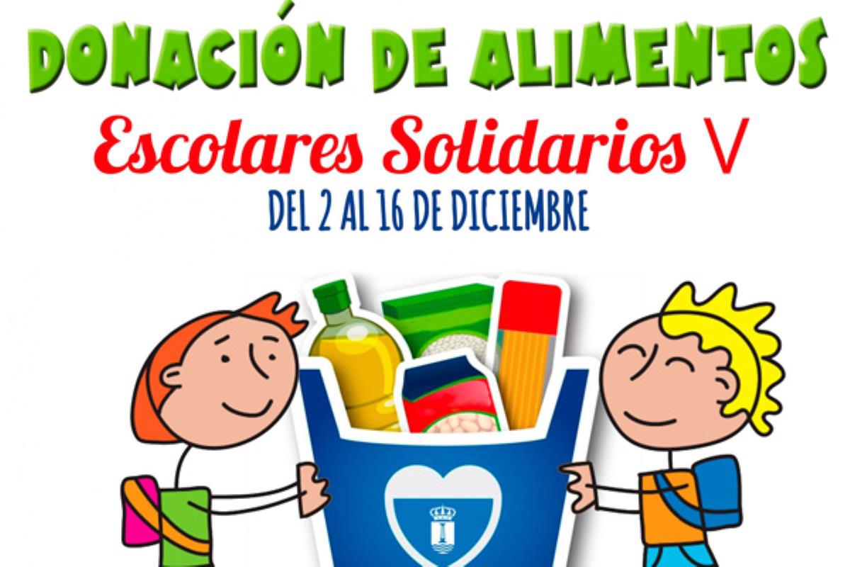 La campaña ‘Escolares Solidarios’ estará activa hasta el 16 de diciembre