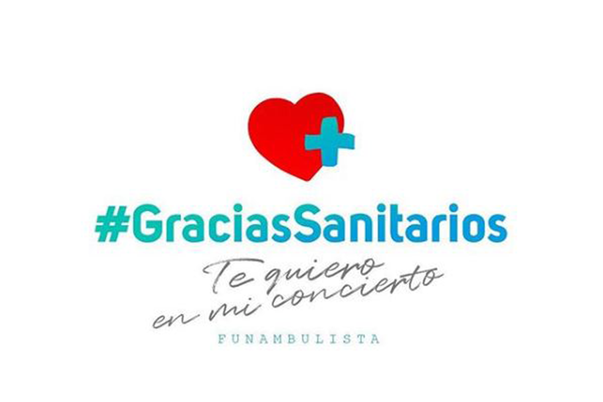 El artista quiere agradecer, así, la labor que se está realizando para hacer frente a la pandemia