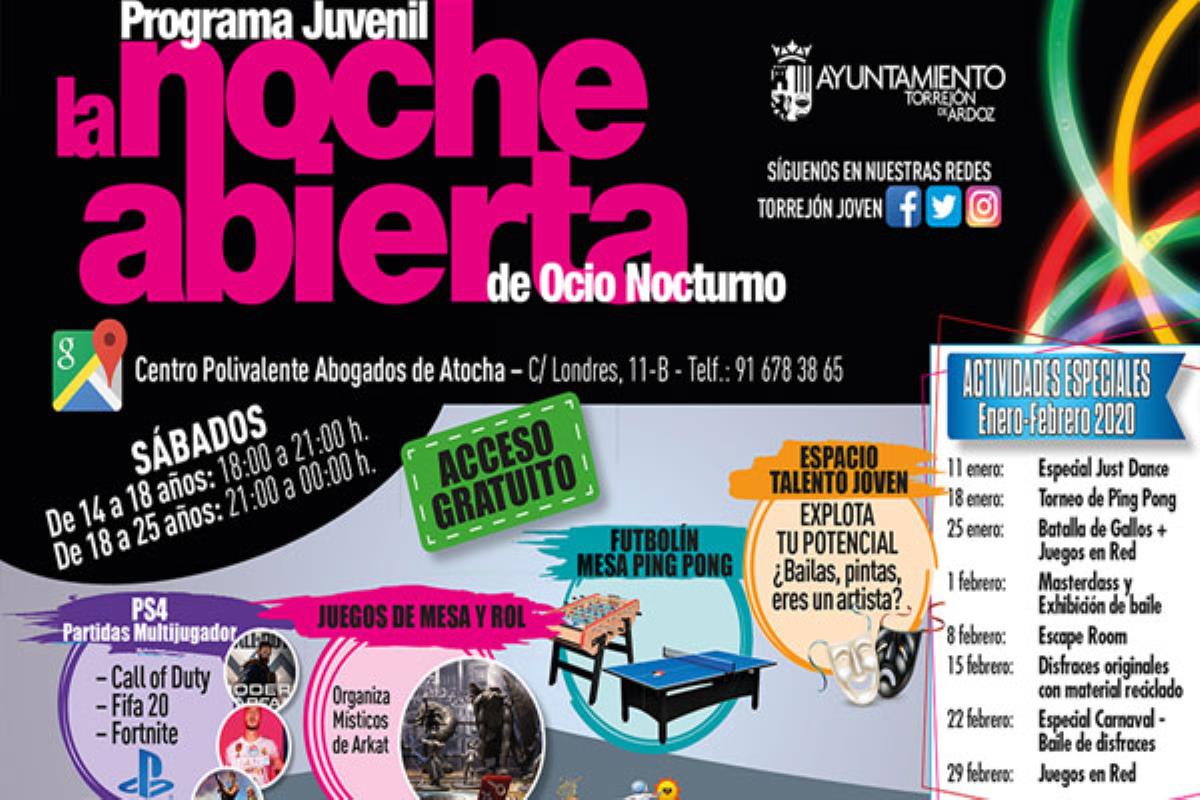 Videojuegos, baile y disfraces se da cita este fin de semana en el programa de ocio juvenil de Torrejón