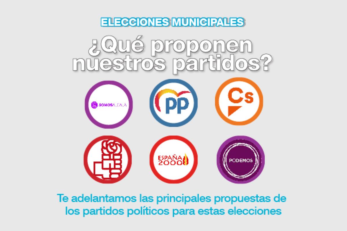 Los candidatos a la alcaldía de los principales partidos comparten con los lectores de Soyde. algunas de sus principales propuestas para la próxima legislatura 2019-2023