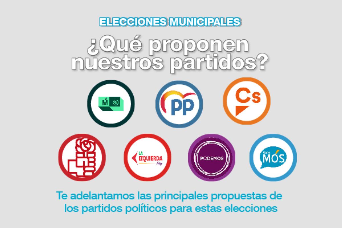 Los candidatos a la alcaldía de los principales partidos comparten con los lectores de Soyde. algunas de sus principales propuestas para la próxima legislatura 2019-2023